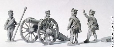 RN 9 artillerie en shakos